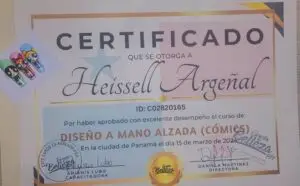 certificado diseno a mano alzada